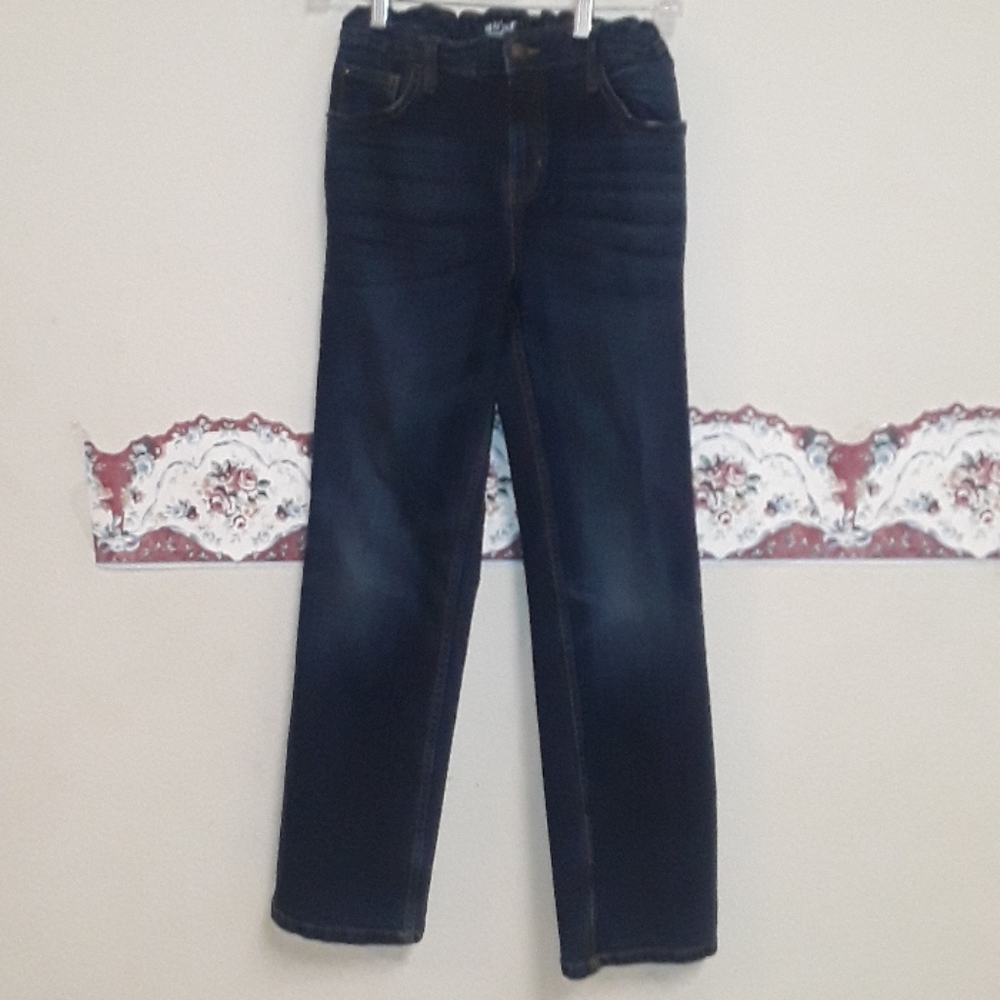 Cat and Jack girls blue jeans 14 husky
